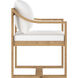 Tahiti Stinson White Outdoor Dining Armchair